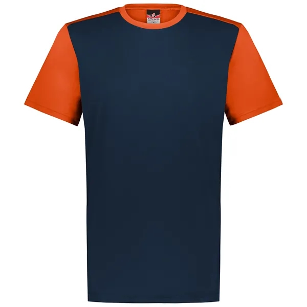 The Youth Crew Neck Baseball Jersey is made from 100% cationic... from ASI 37461 Augusta Sportswear