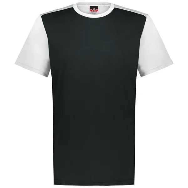 The Youth Crew Neck Baseball Jersey is made from 100% cationic... from ASI 37461 Augusta Sportswear