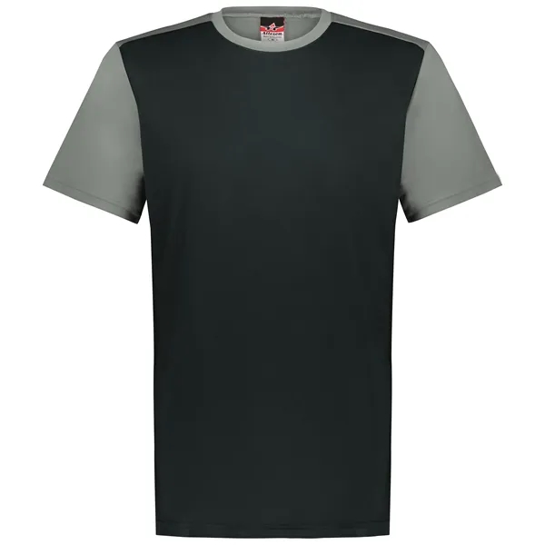 The Youth Crew Neck Baseball Jersey is made from 100% cationic... from ASI 37461 Augusta Sportswear