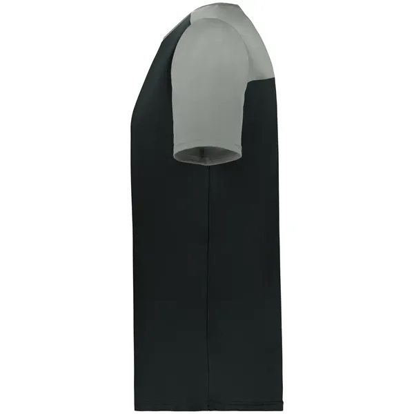 The Youth Crew Neck Baseball Jersey is made from 100% cationic... from ASI 37461 Augusta Sportswear