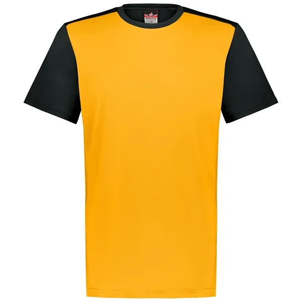 The Youth Crew Neck Baseball Jersey is made from 100% cationic... from ASI 37461 Augusta Sportswear