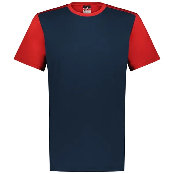 The Youth Crew Neck Baseball Jersey is made from 100% cationic... from ASI 37461 Augusta Sportswear