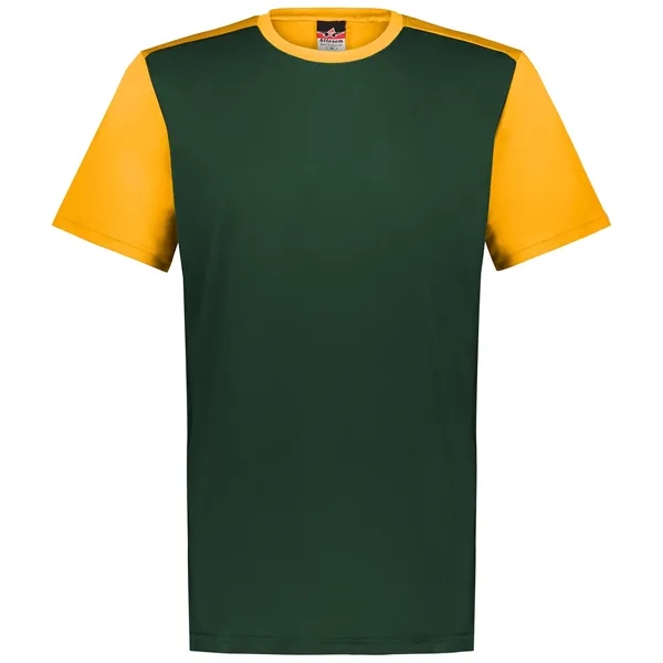 The Youth Crew Neck Baseball Jersey is made from 100% cationic... from ASI 37461 Augusta Sportswear