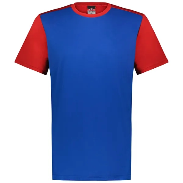 The Youth Crew Neck Baseball Jersey is made from 100% cationic... from ASI 37461 Augusta Sportswear