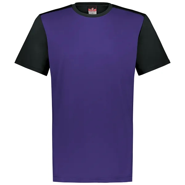 The Youth Crew Neck Baseball Jersey is made from 100% cationic... from ASI 37461 Augusta Sportswear