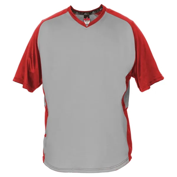 The Youth Cage Batter Short Sleeve Jacket is designed for comfort... from ASI 37461 Augusta Sportswear