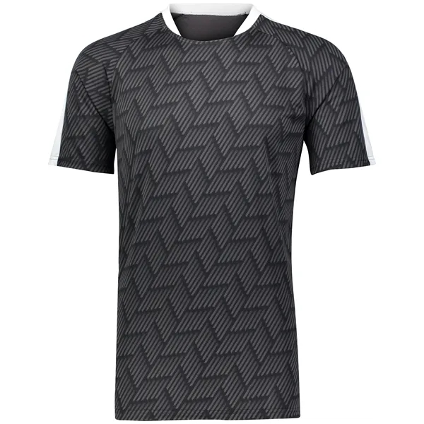 The Youth Hypervolt Soccer Jersey is made from 100% polyester wicking... from ASI 37461 Augusta Sportswear