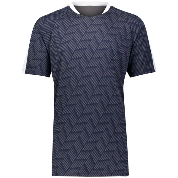 The Youth Hypervolt Soccer Jersey is made from 100% polyester wicking... from ASI 37461 Augusta Sportswear