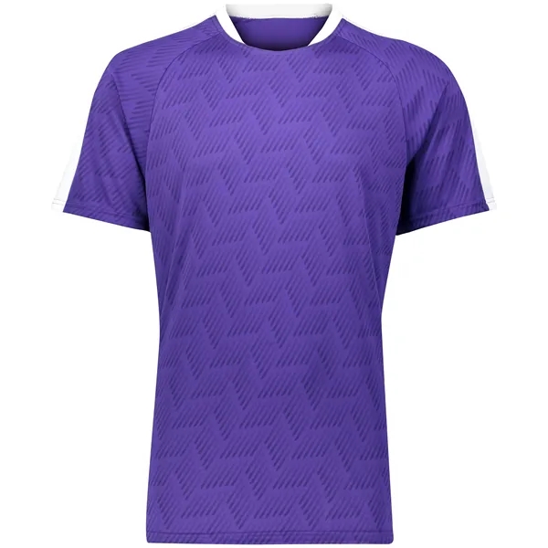 The Youth Hypervolt Soccer Jersey is made from 100% polyester wicking... from ASI 37461 Augusta Sportswear