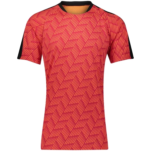 The Youth Hypervolt Soccer Jersey is made from 100% polyester wicking... from ASI 37461 Augusta Sportswear