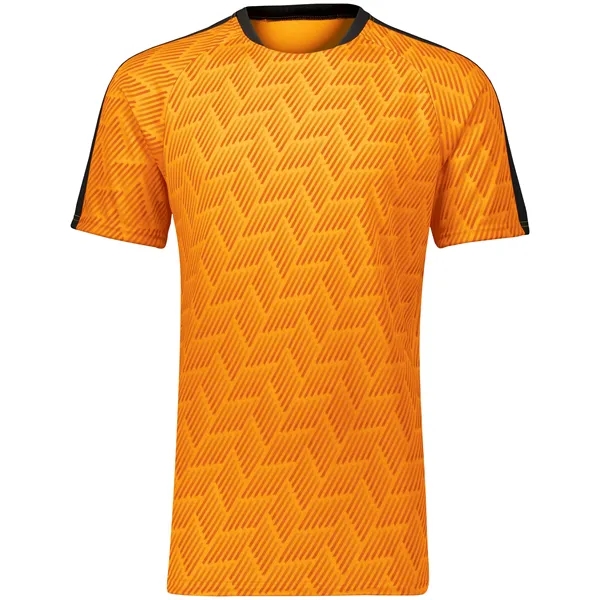 The Youth Hypervolt Soccer Jersey is made from 100% polyester wicking... from ASI 37461 Augusta Sportswear
