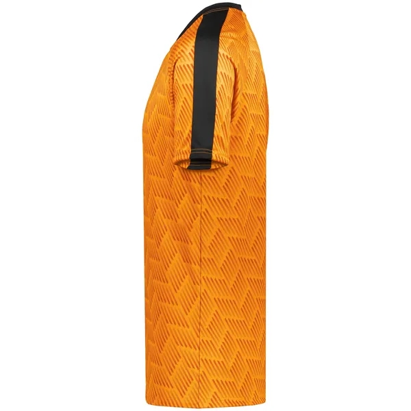 The Youth Hypervolt Soccer Jersey is made from 100% polyester wicking... from ASI 37461 Augusta Sportswear