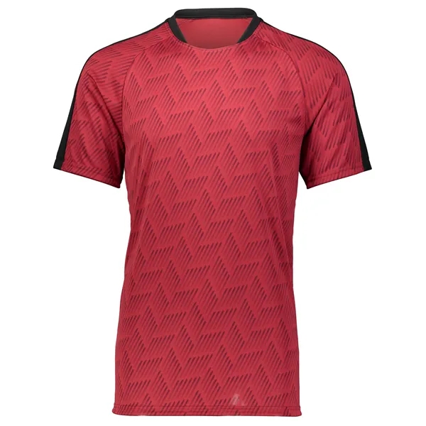 The Youth Hypervolt Soccer Jersey is made from 100% polyester wicking... from ASI 37461 Augusta Sportswear