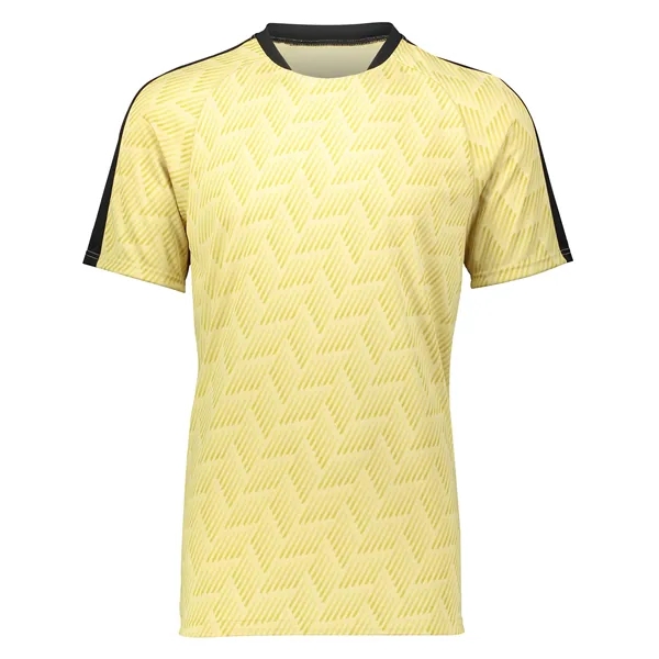 The Youth Hypervolt Soccer Jersey is made from 100% polyester wicking... from ASI 37461 Augusta Sportswear