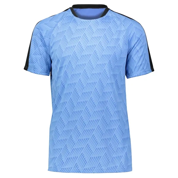 The Youth Hypervolt Soccer Jersey is made from 100% polyester wicking... from ASI 37461 Augusta Sportswear