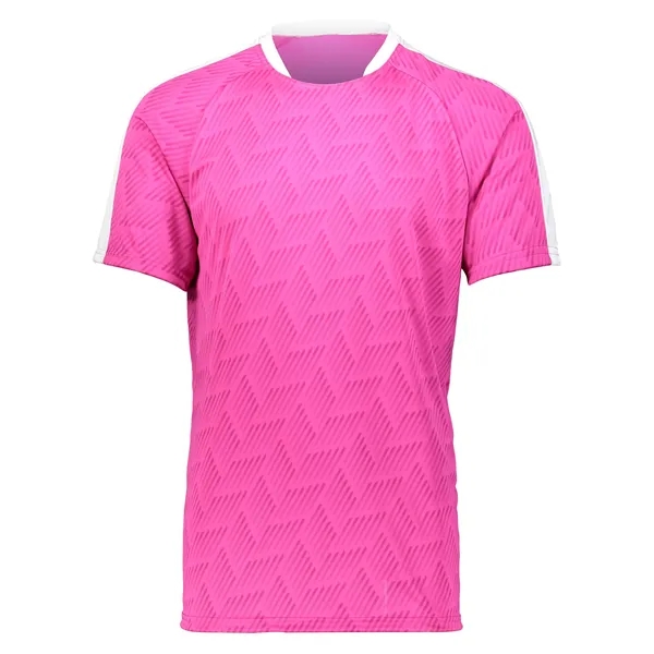 The Youth Hypervolt Soccer Jersey is made from 100% polyester wicking... from ASI 37461 Augusta Sportswear