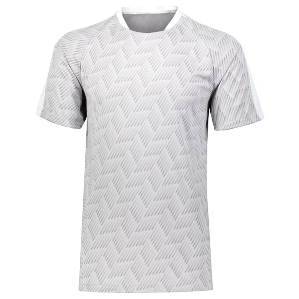 The Youth Hypervolt Soccer Jersey is made from 100% polyester wicking... from ASI 37461 Augusta Sportswear