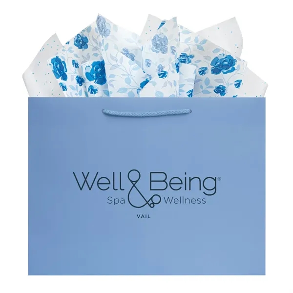 Made from 180 GSM matte laminated paper, these shopping totes feature... from ASI 75731 PWS / Pacific Western Sales/Cater Line