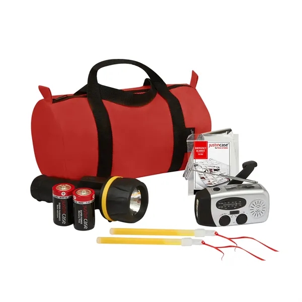 Power Outage Kit with Dynamo Solar AM-FM Radio/ Flashlight with USB... from ASI 63698 Justin Case®