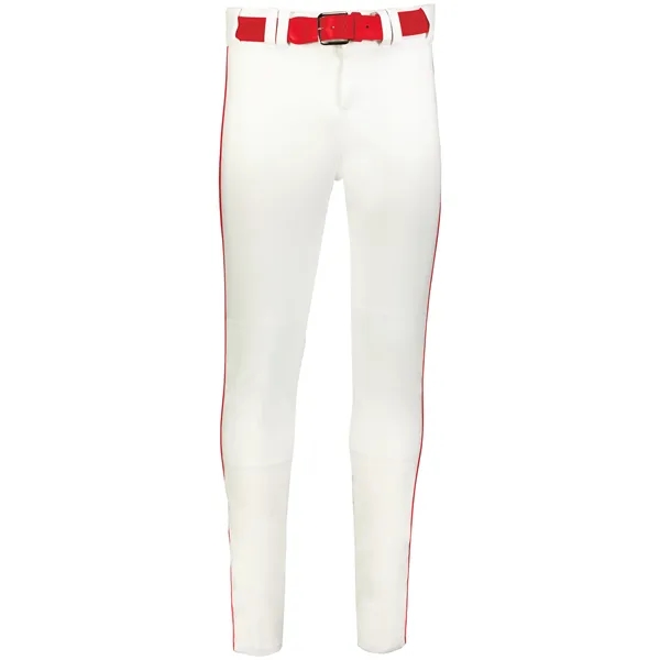 The Youth Crush Tapered Baseball Pant with Braid is constructed from... from ASI 37461 Augusta Sportswear