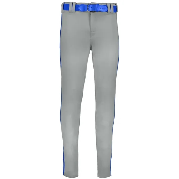 The Youth Crush Tapered Baseball Pant with Braid is constructed from... from ASI 37461 Augusta Sportswear