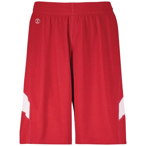The Youth Dual-Side Single Ply Basketball Shorts feature a color side... from ASI 37461 Augusta Sportswear