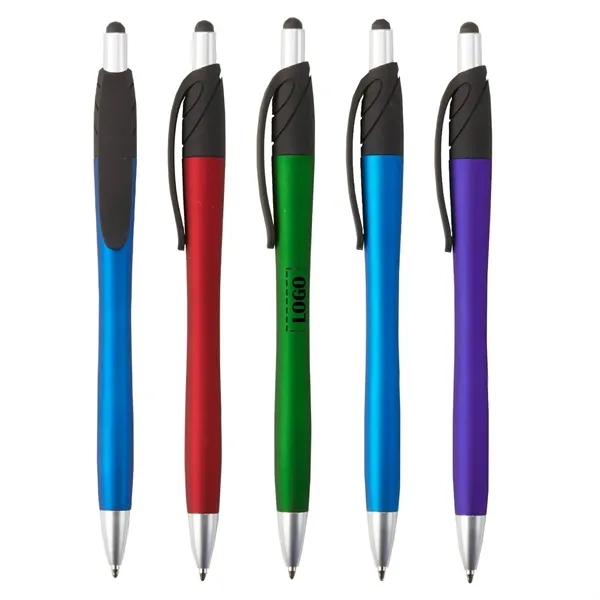 Velvet touch retractable ballpoint stylus pen plus 1 color silkscreen imprint... from ASI 37218 Athena Promo (tm)