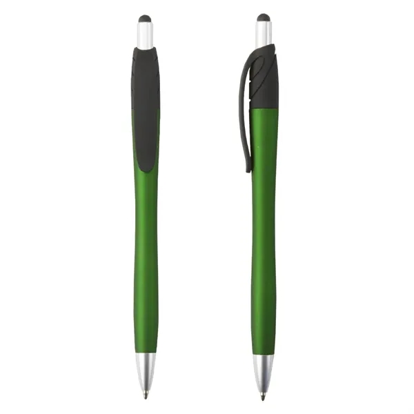 Velvet touch retractable ballpoint stylus pen plus 1 color silkscreen imprint... from ASI 37218 Athena Promo (tm)