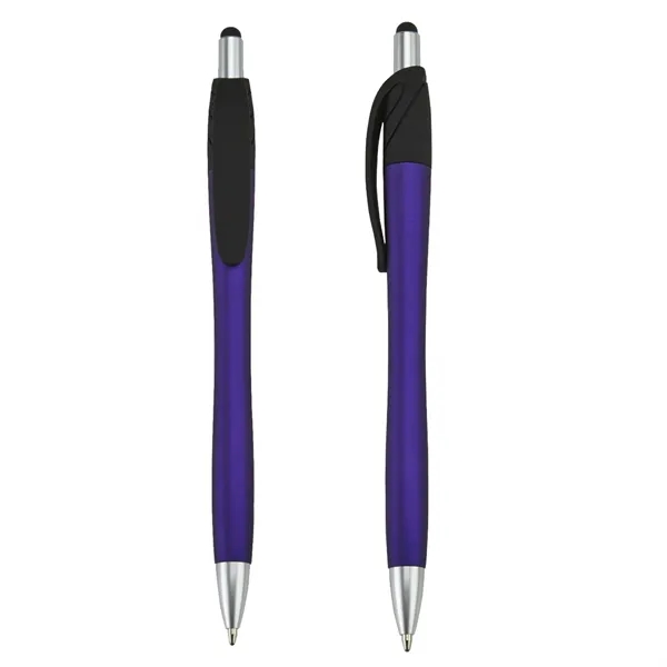 Velvet touch retractable ballpoint stylus pen plus 1 color silkscreen imprint... from ASI 37218 Athena Promo (tm)