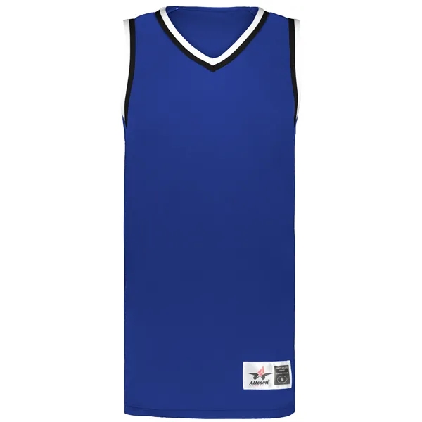 The Youth Retro Basketball Jersey is made from 100% lightweight polyester... from ASI 37461 Augusta Sportswear