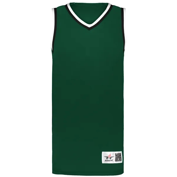 The Youth Retro Basketball Jersey is made from 100% lightweight polyester... from ASI 37461 Augusta Sportswear