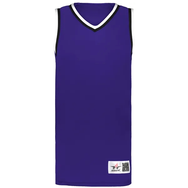 The Youth Retro Basketball Jersey is made from 100% lightweight polyester... from ASI 37461 Augusta Sportswear