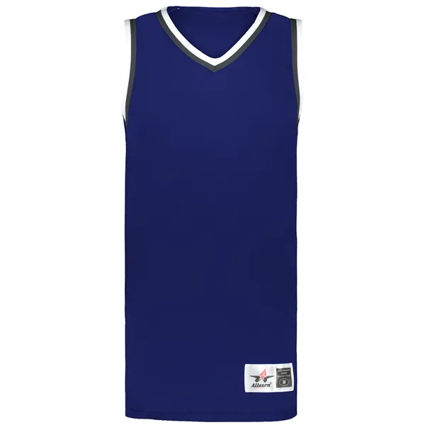 The Youth Retro Basketball Jersey is made from 100% lightweight polyester... from ASI 37461 Augusta Sportswear