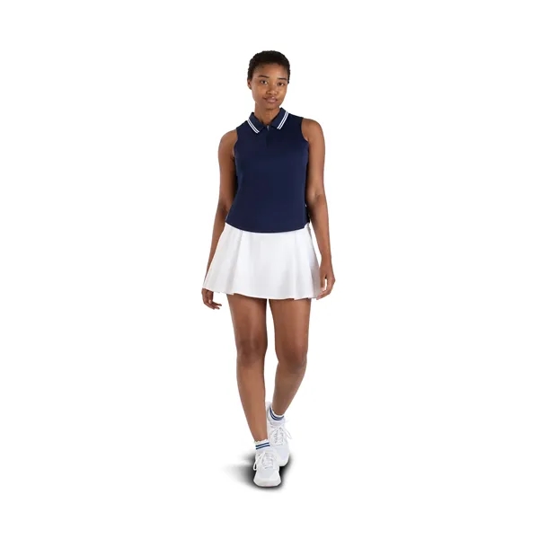 Ladies' sleeveless polo with zippered placket.... from ASI 37461 Augusta Sportswear / Holloway Sportswear