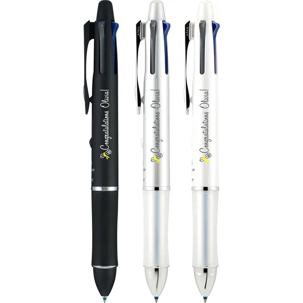 Multi-Function Retractable pen with 4 ink colors plus #2 HB lead,... from ASI 78110 Pilot Corporation Of America / PILOT PEN
