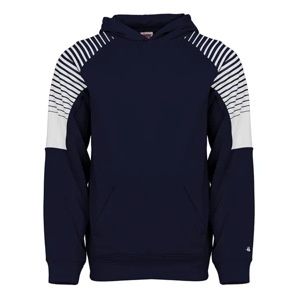 The Youth Lineup Hoodie is made from 100% polyester moisture-management fleece... from ASI 37461 Augusta Sportswear