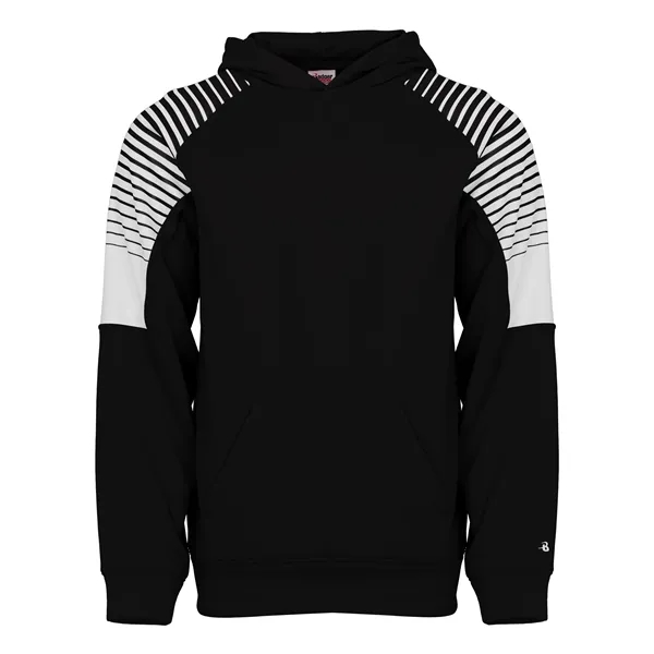 The Youth Lineup Hoodie is made from 100% polyester moisture-management fleece... from ASI 37461 Augusta Sportswear