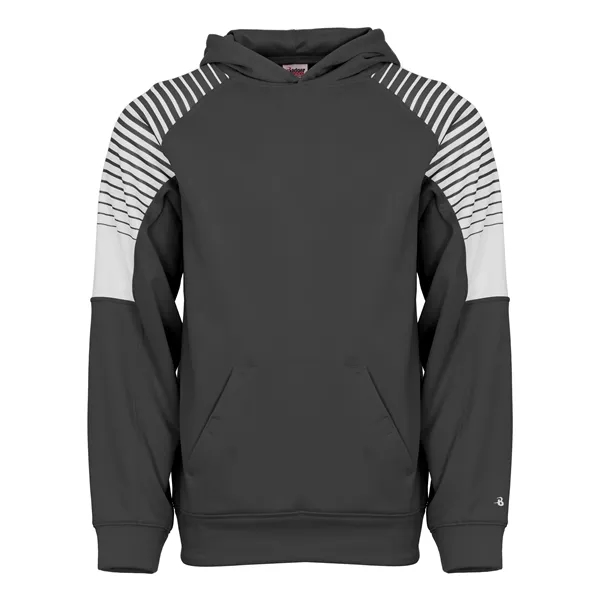 The Youth Lineup Hoodie is made from 100% polyester moisture-management fleece... from ASI 37461 Augusta Sportswear