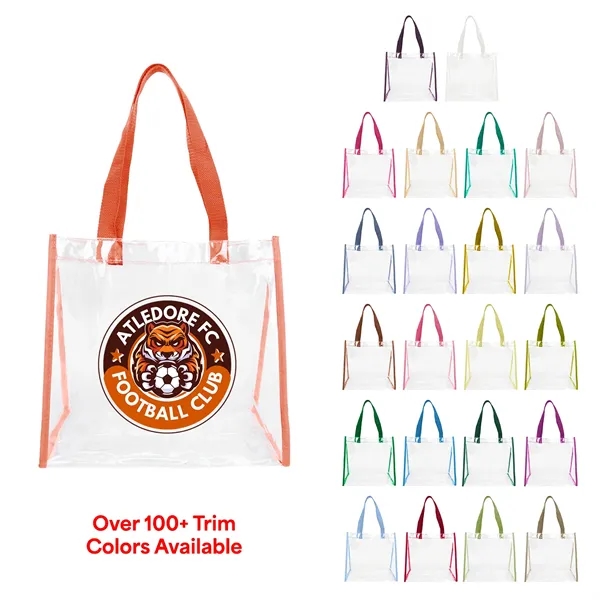 12" x 12" x 6" clear PVC tote bag with 1"... from ASI 37980 Bagworld