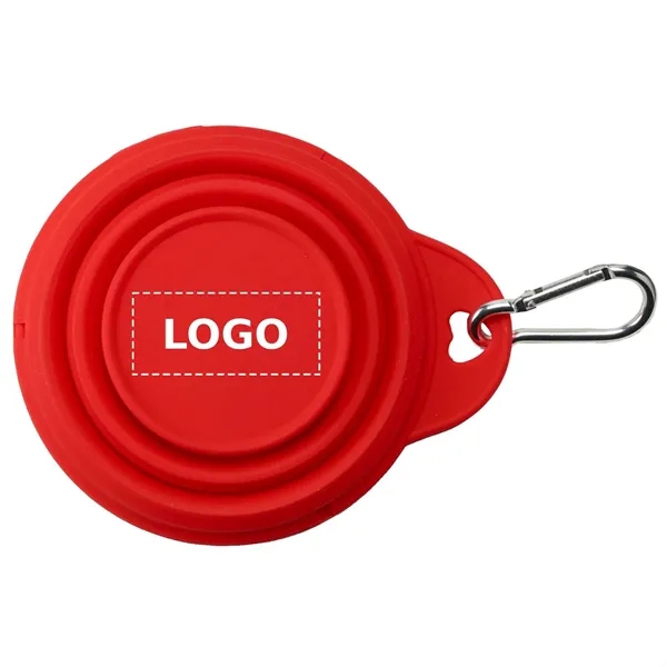 Collapsible pet bowl with carabiner of 8 oz. capacity plus 1... from ASI 37218 Athena Promo (tm)