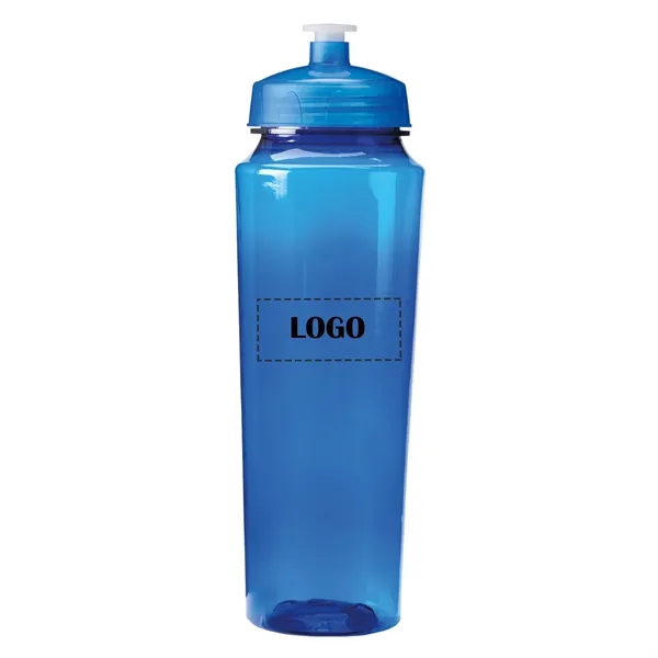 Push pull lid measurement sports bottle, 24 oz. plus 1C1P silkscreen... from ASI 37218 Athena Promo (tm)