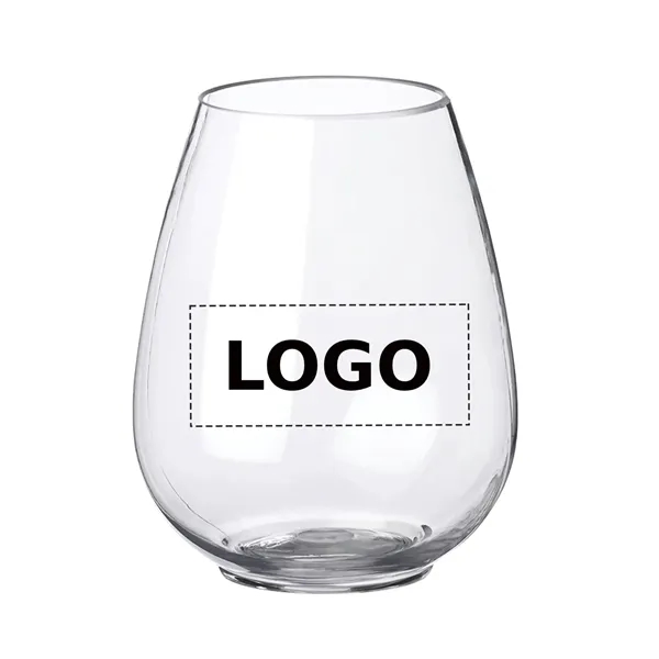 Plastic stemless wine sampler glass, 6 oz. plus 1 color silkscreen... from ASI 37218 Athena Promo (tm)