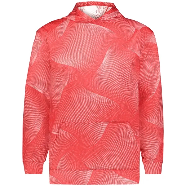 The Youth Warp Fleece Hoodie is made from 100% sublimated polyester... from ASI 37461 Augusta Sportswear