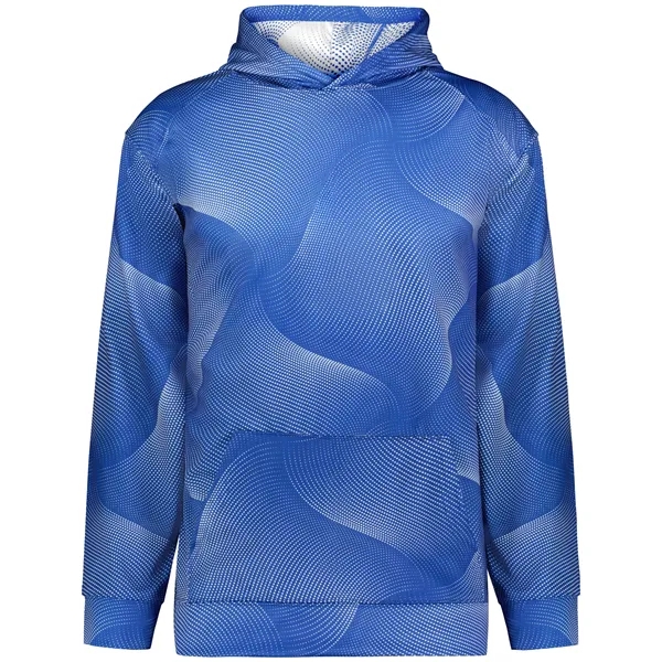 The Youth Warp Fleece Hoodie is made from 100% sublimated polyester... from ASI 37461 Augusta Sportswear