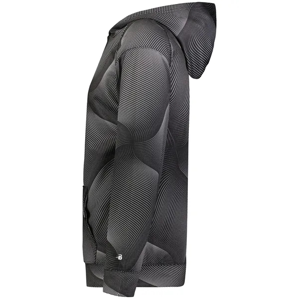 The Youth Warp Fleece Hoodie is made from 100% sublimated polyester... from ASI 37461 Augusta Sportswear