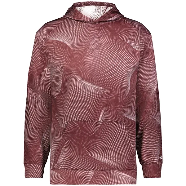 The Youth Warp Fleece Hoodie is made from 100% sublimated polyester... from ASI 37461 Augusta Sportswear