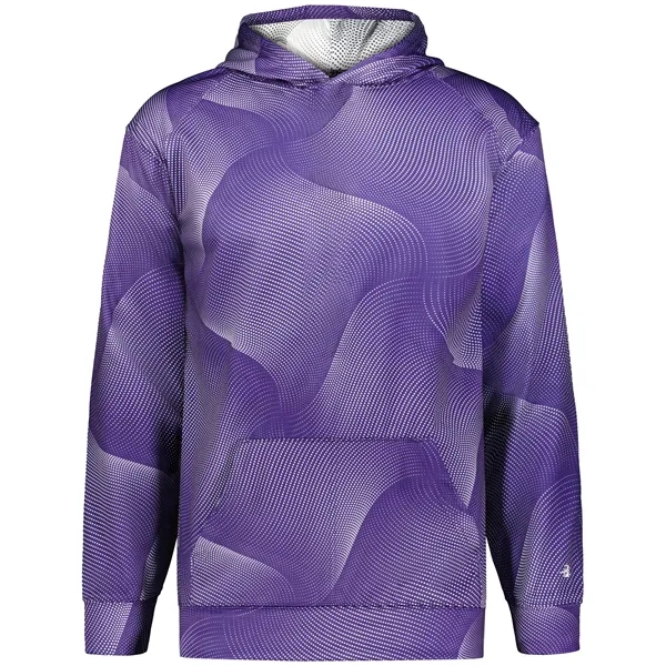The Youth Warp Fleece Hoodie is made from 100% sublimated polyester... from ASI 37461 Augusta Sportswear
