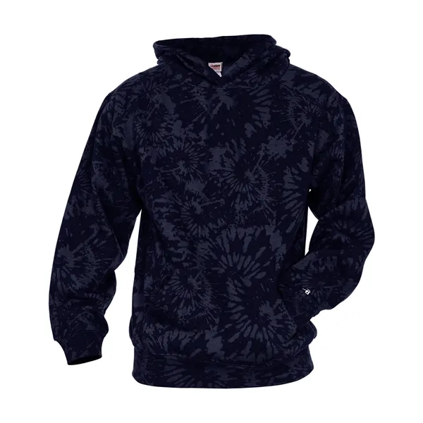 The Athletic Fleece Youth Tie Dye Hoodie is crafted from sublimated... from ASI 37461 Augusta Sportswear