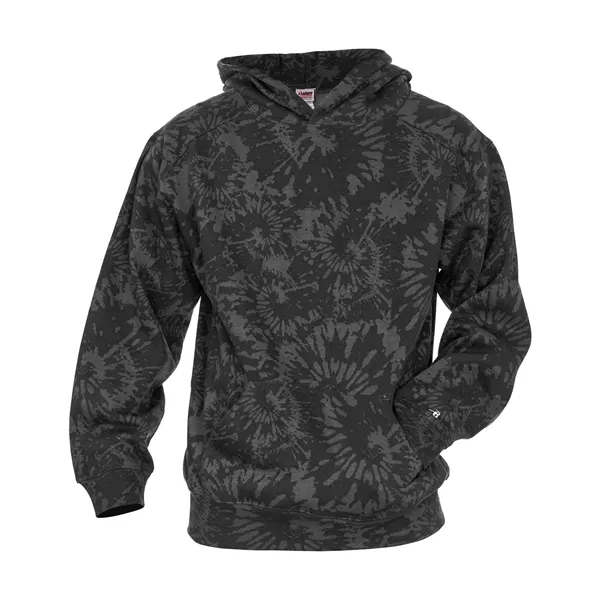 The Athletic Fleece Youth Tie Dye Hoodie is crafted from sublimated... from ASI 37461 Augusta Sportswear