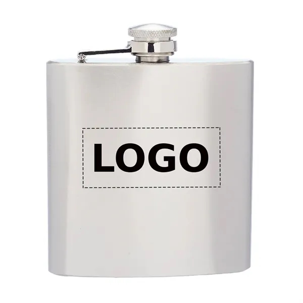 Elite stainless steel hip flask, 6 oz. capacity plus 1 color... from ASI 37218 Athena Promo (tm)